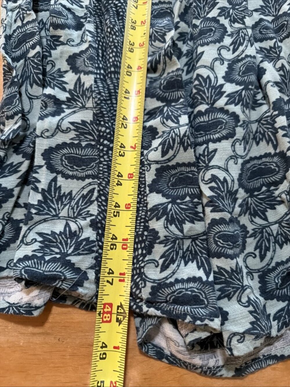Knox Rose Dress Green Blue Floral Paisley Maxi Sz L Boho Cottagecore Flowy - Picture 9 of 10